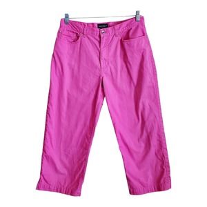 Barbie Pink Crop Straight Cotton Waist 31"